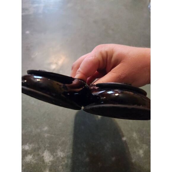 Tory Burch Reva Black Patent Leather Ballet Flats sz 7 - Picture 2 of 4